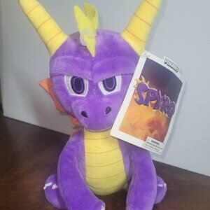 Spyro The Dragon Phunny 10" Plush Stuffed Animal Purple Orange Yellow Kidrobot